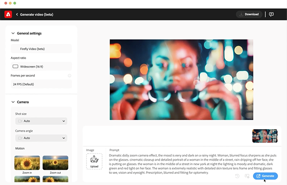 Firefly-Generate-Video