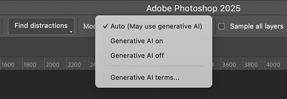 Photoshop-Generative-AI-Dropdown