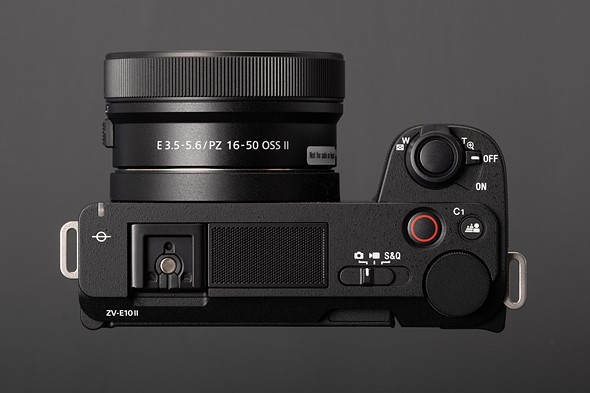 Sony ZV-E10 II vlogging camera top-down view