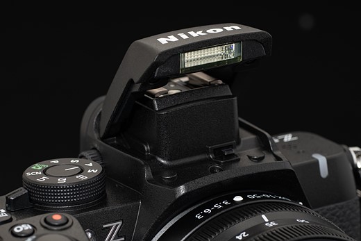 Nikon Z50II flash popped-up