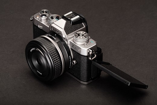 Nikon Z fc angled with screen out