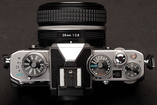 Nikon Z fc top-down view showing controls