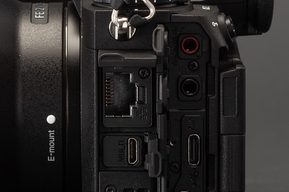 Sony a1 II Ethernet port