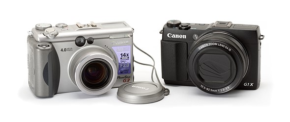 Canon Powershot G3 and Powershot G1X