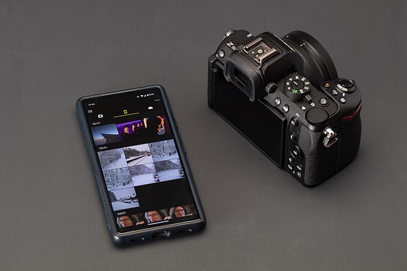 Nikon Z50II with snapbridge app