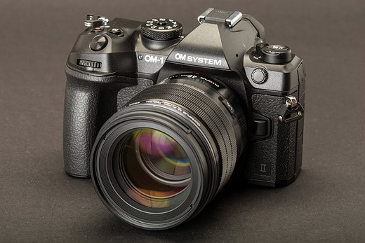 OM System OM-1 Mark II three quarter shot
