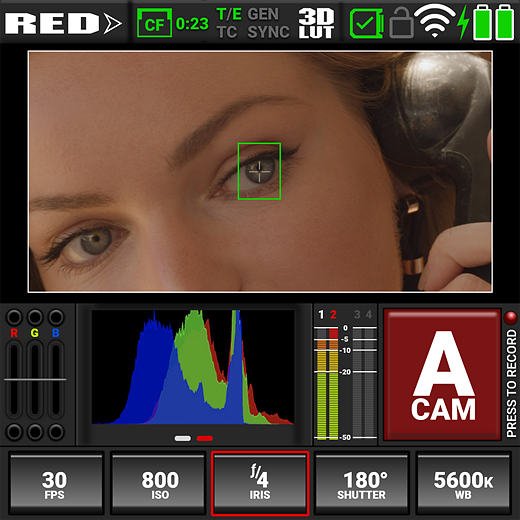 Red Histogram from Komodo camera
