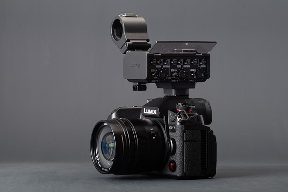 Panasonic GH7 with Panasonic xlr-2 audio accessory
