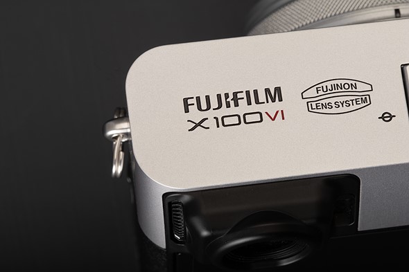 Fujifilm X100VI branding on top plate