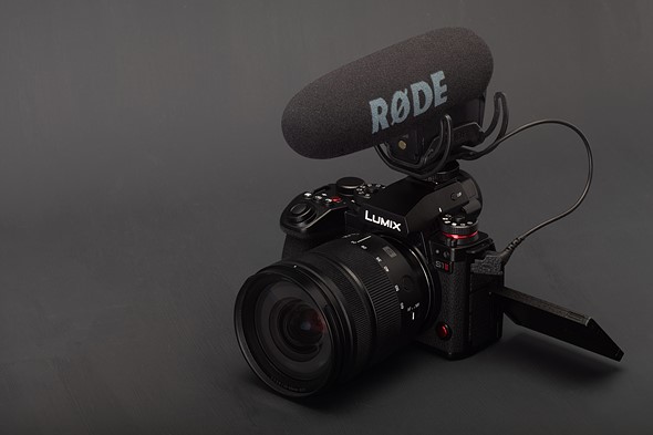 Panasonic Lumix DC-S1II with microphone