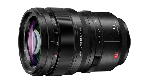 lumix 50mm lens on white