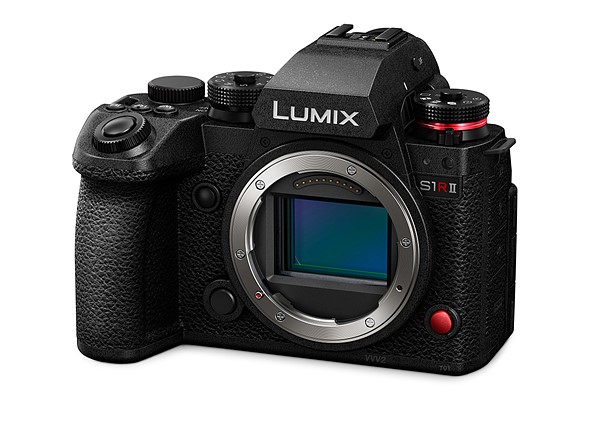 panasonic lumix s1rii on white background