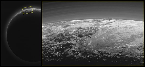 A parting shot of Pluto from New Horizons