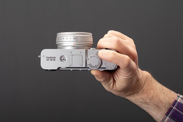 Fujifilm X-E5 In-hand top view
