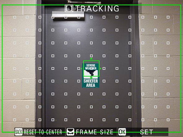GFX100RF autofocus tracking screen