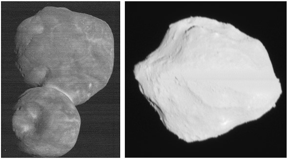 The Kuiper Belt object Arrokoth  severely underexposed to limit smear