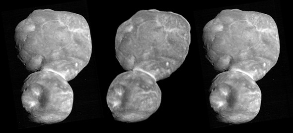 The final processed closest Arrokoth image