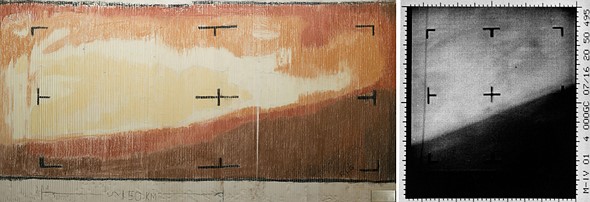 The first interplanetary photograph of the Martian horizon