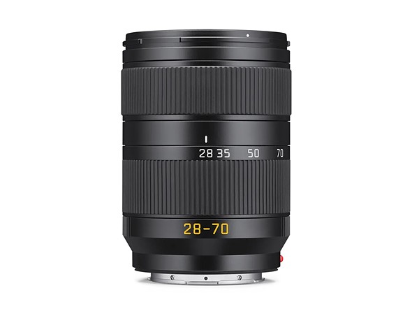 a leica 28-70mm lens is placed on a white background