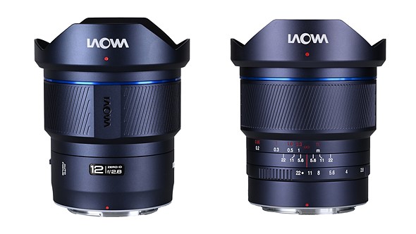 two laowa lenses are placed against a white background