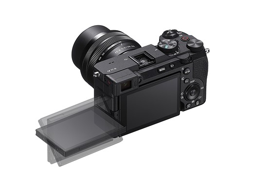 Sony a7CR with screen flipped out