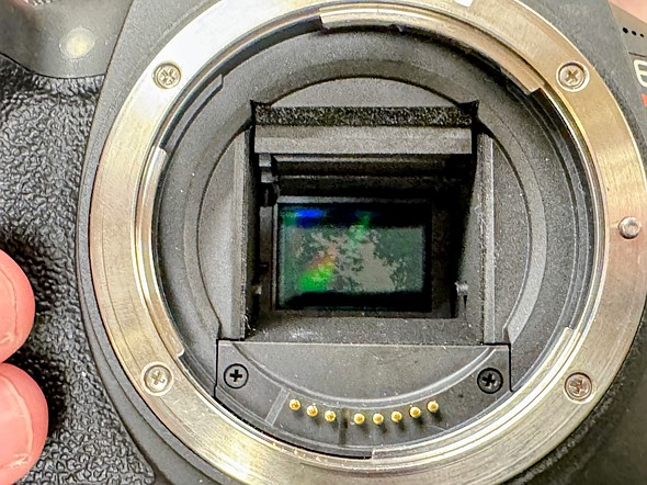 a camera sensor shows damage