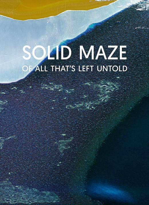 swirls of blue green and yellow are behind white text