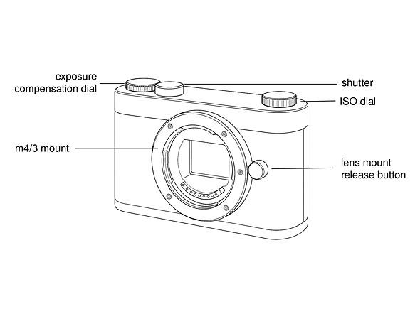 Esquisse camera front drawing