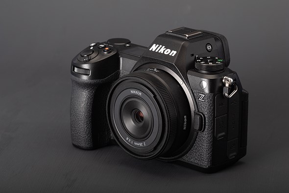 Image of the Nikon Z6III with a 26mm prime lens