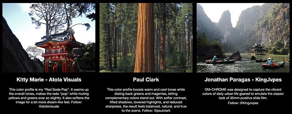 a screenshot of the om-3 recipes hub with three examples