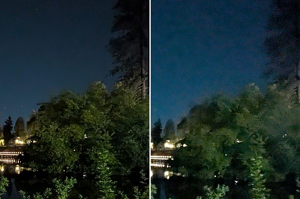 side-by-side-photo-from-the-pixel-9-and-pixel-10-with-dark-skies-and-folliage-comparing-night-sigth-on-the-ultrawide-cameras
