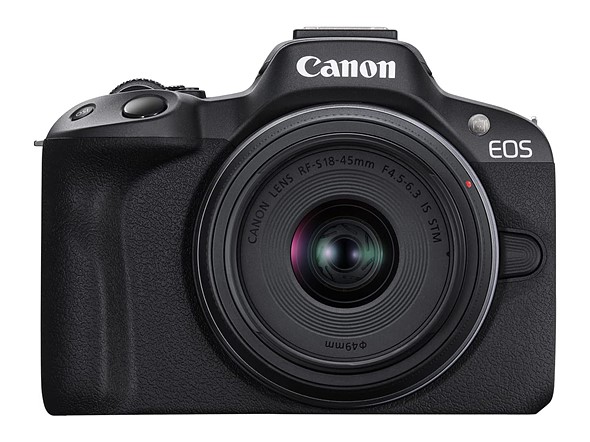 the canon eos r50 on a white background