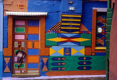 Burano Italy Colors Galore House Front edit