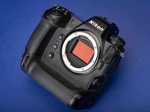 nikon z9 on purple background