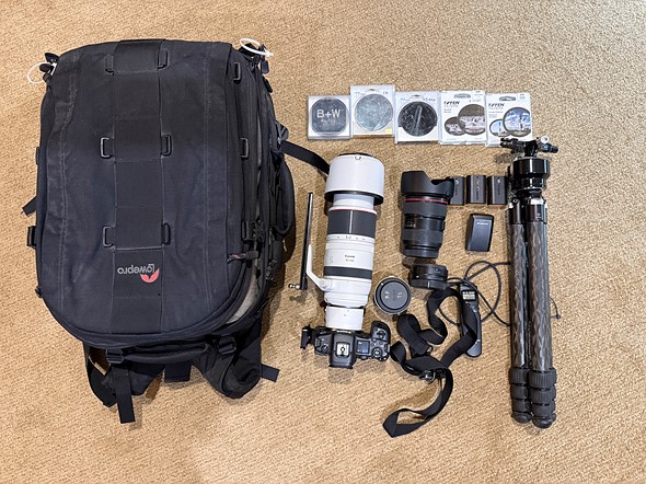 Diane Millers camera bag