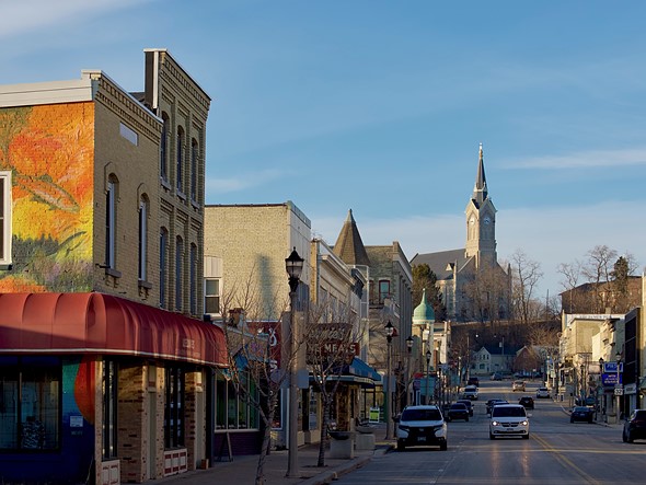 Howard V - small town with church in distance
