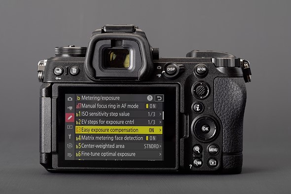 Nikon Z6III rear showing custom menu