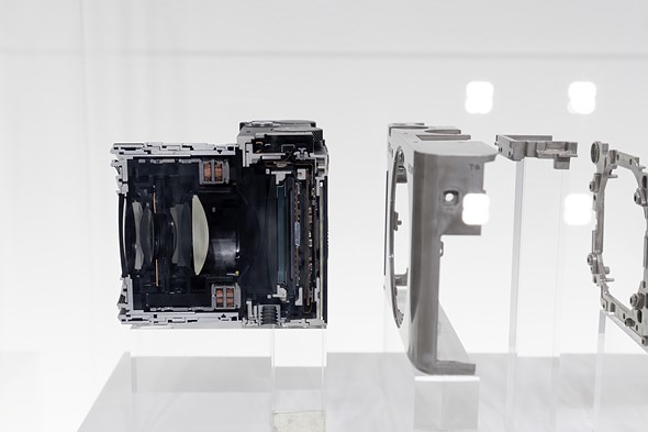 a sony rx1r iii camera cut in half