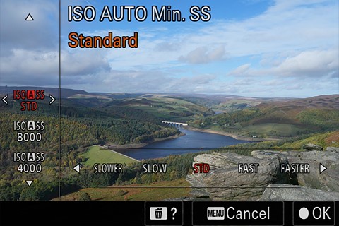 auto ISO min ss screen