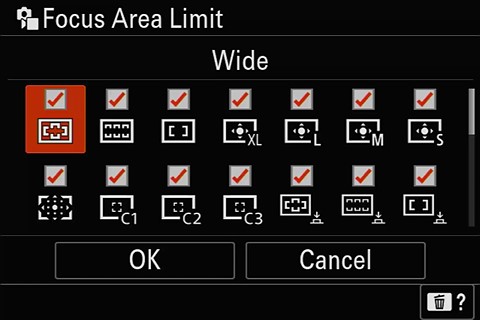 focus area limit