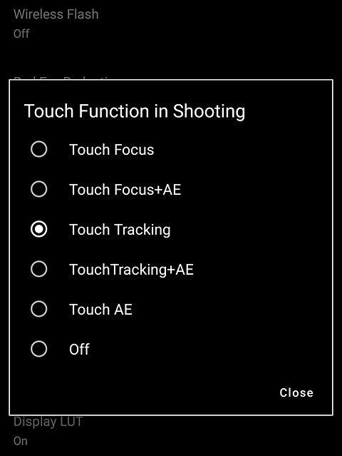 a screenshot of an app with black background and White text-