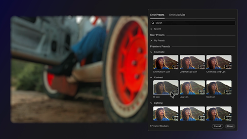 adobe premiere color styles