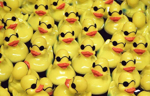yellow_rubber_ducks_wearing_sunglasses_crowded_together_in_a_pool