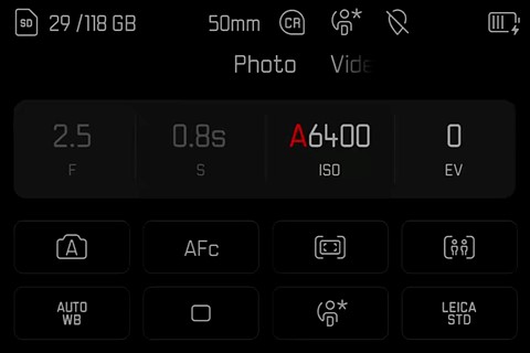 SL3-P function menu photo