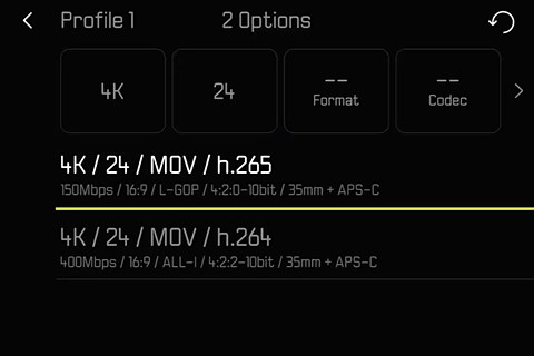 sl3-p video mode selection menu
